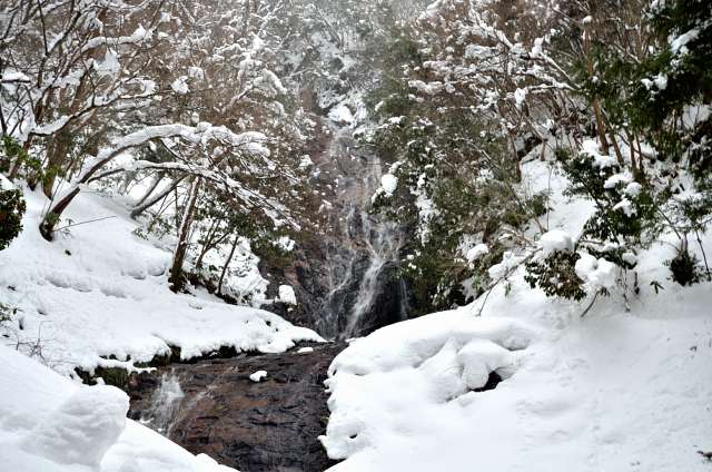 矢入大滝の冬景色